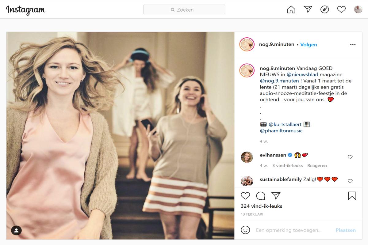 feed op instagram nognegenminuten.be
